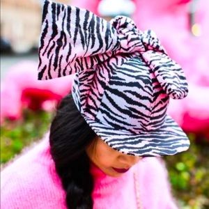 Kenzo and H&M hat zebra pink